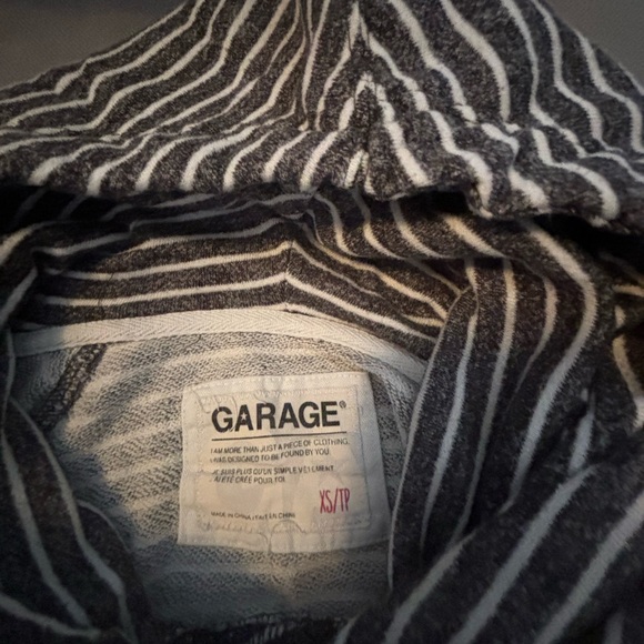 Striped hoodie with cowl neck. Super cozy - Picture 3 of 3